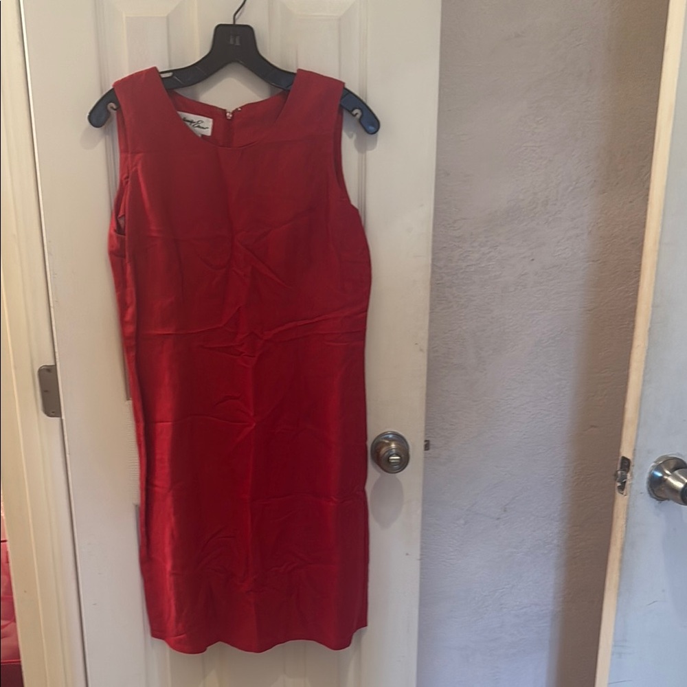 Red Sleeveless Sheath Mini Dress for Cocktail